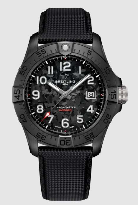 Review Breitling AVENGER AUTOMATIC 42 NIGHT MISSION Replica watch S17328101B1X1